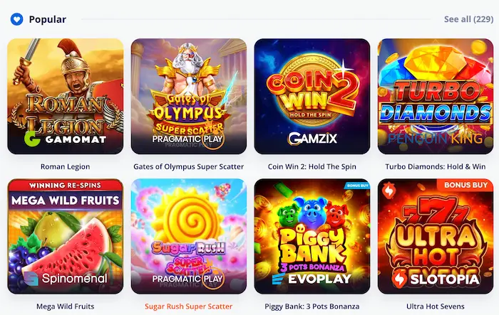 Vulkan Vegas Casino Games